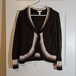 Charter Club Brown Cardigan Size M